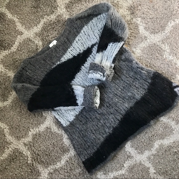 Joie Color Block Chunky Sweater W/ Metallic Yarn - Picture 2 of 4